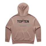 TOP TEN Women's Forged Hoodie (Dusty Pink) - Back