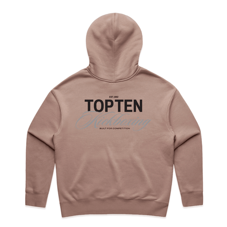 TOP TEN Women's Forged Hoodie (Dusty Pink) - Back