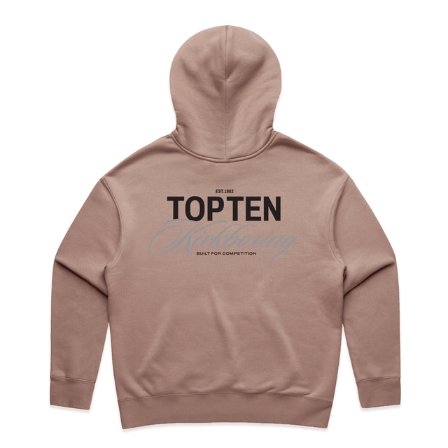 TOP TEN Women's Forged Hoodie (Dusty Pink) - Back