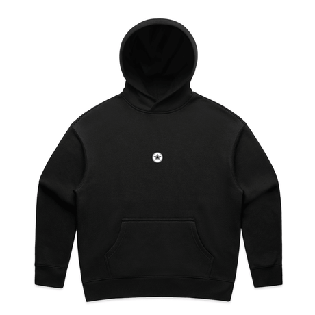 TOP TEN Women's Forged Hoodie (Red) - Black - Front