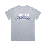 TOP TEN Women's Forged T-Shirt (Blue) - Baby Blue - Back