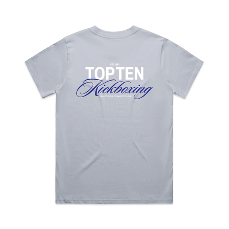 TOP TEN Women's Forged T-Shirt (Blue) - Baby Blue - Back