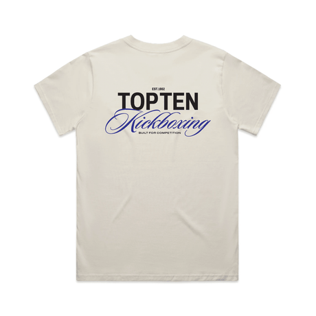 TOP TEN Women's Forged T-Shirt (Blue) - Cream - Back