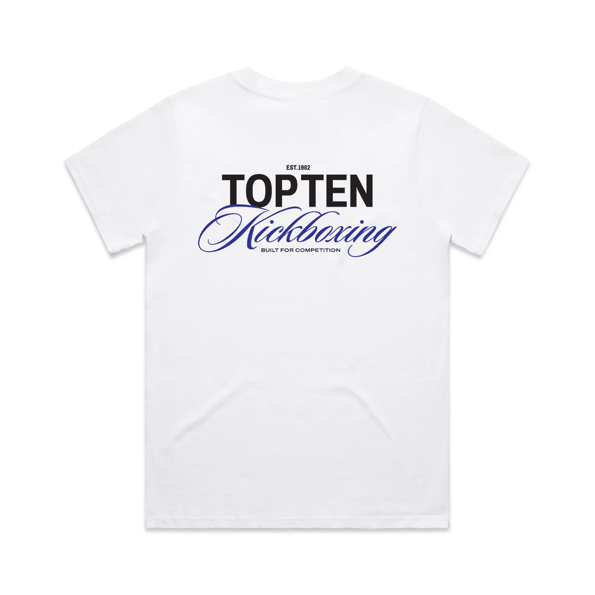 TOP TEN Women's Forged T-Shirt (Blue) - White - Back