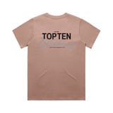 TOP TEN Women's Forged T-Shirt (Dusty Pink) - Back