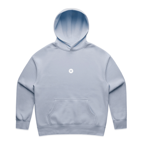TOP TEN Women's Repeat Hoodie - Baby Blue - Front
