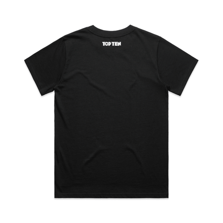 TOP TEN Women's Repeat T-Shirt - Black - Back