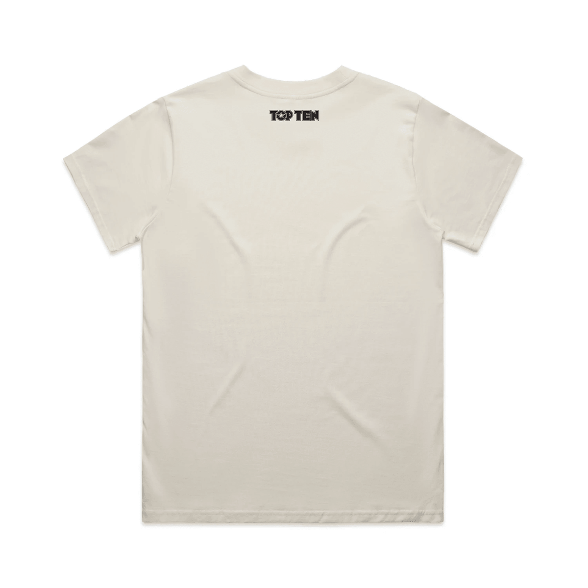 TOP TEN Women's Repeat T-Shirt - Cream - Back