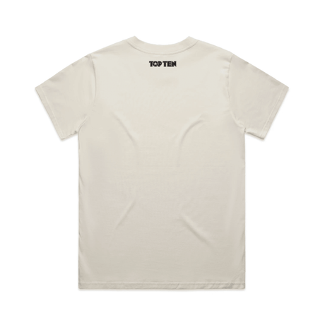 TOP TEN Women's Repeat T-Shirt - Cream - Back