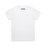 TOP TEN Women's Repeat T-Shirt - White - Back