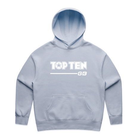 TOP TEN Women's Walkout Hoodie - Baby Blue - Front