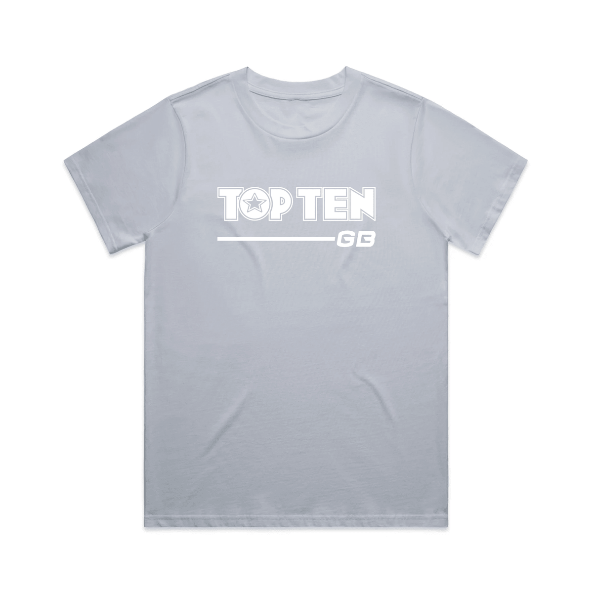 TOP TEN Women's Walkout T-Shirt - Baby Blue - Front