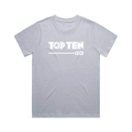TOP TEN Women's Walkout T-Shirt - Baby Blue - Front