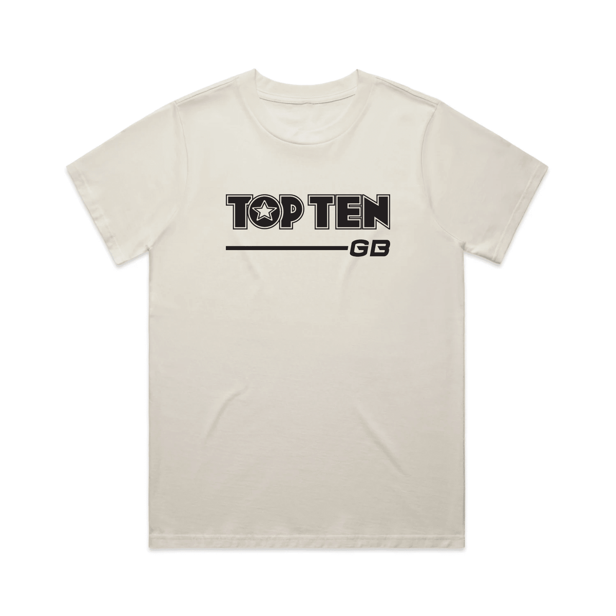 TOP TEN Women's Walkout T-Shirt - Cream - Front