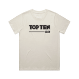 TOP TEN Women's Walkout T-Shirt - Cream - Front