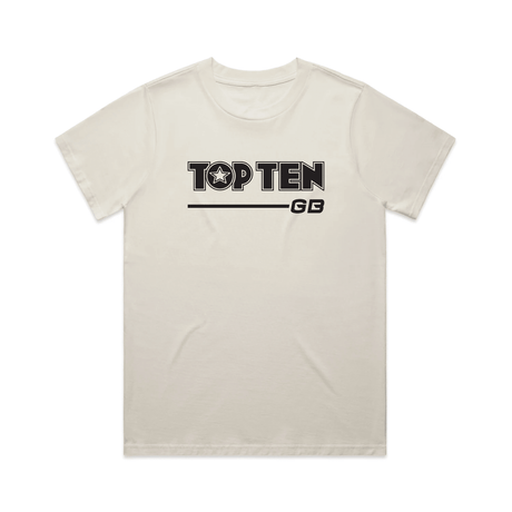 TOP TEN Women's Walkout T-Shirt - Cream - Front
