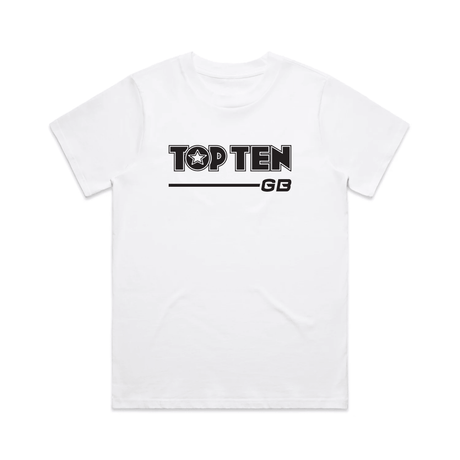 TOP TEN Women's Walkout T-Shirt - White - Front